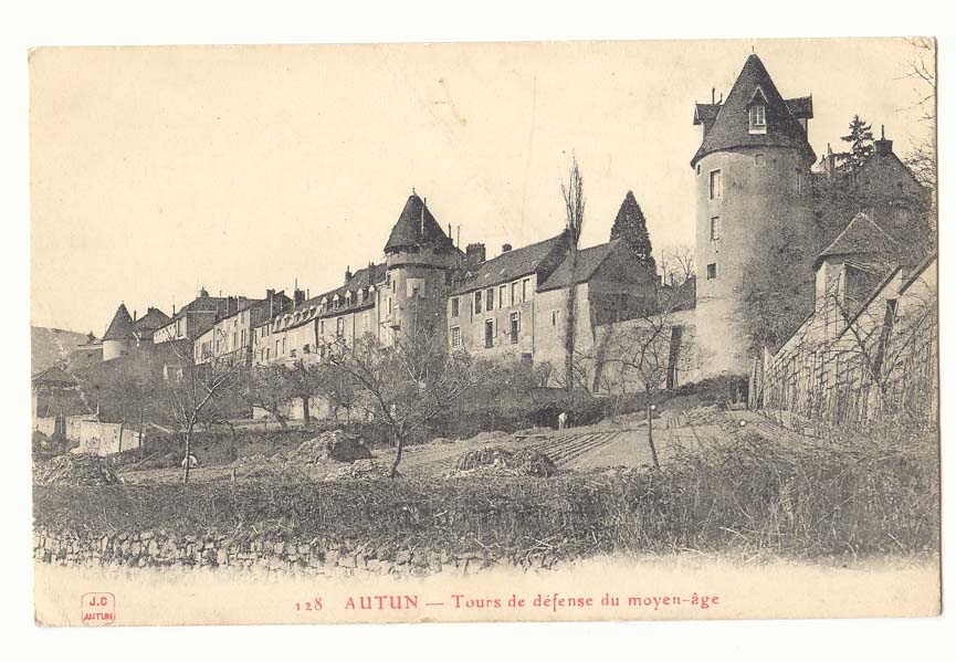 Autun CPA Tours de defense du moyen age
