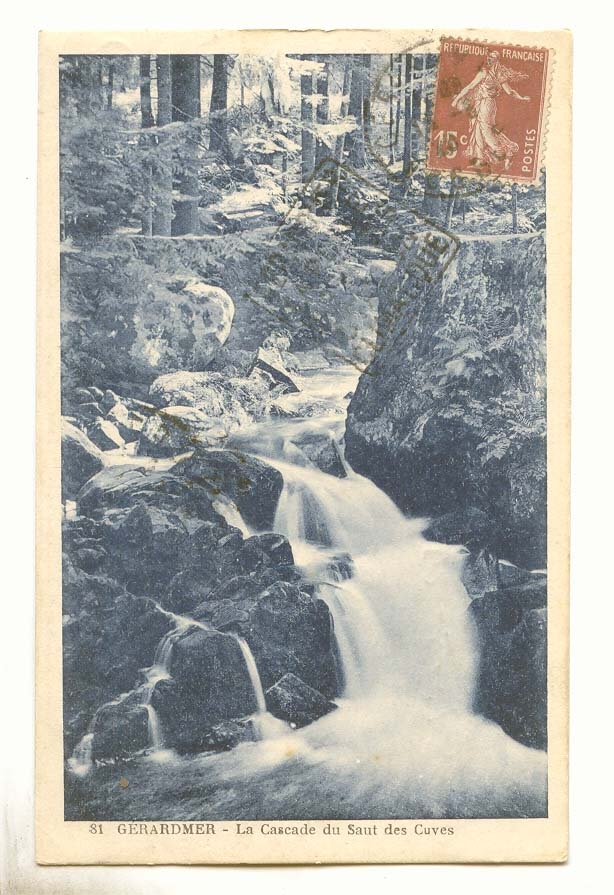 Gerardmer CPA La cascade du saut des Cuves