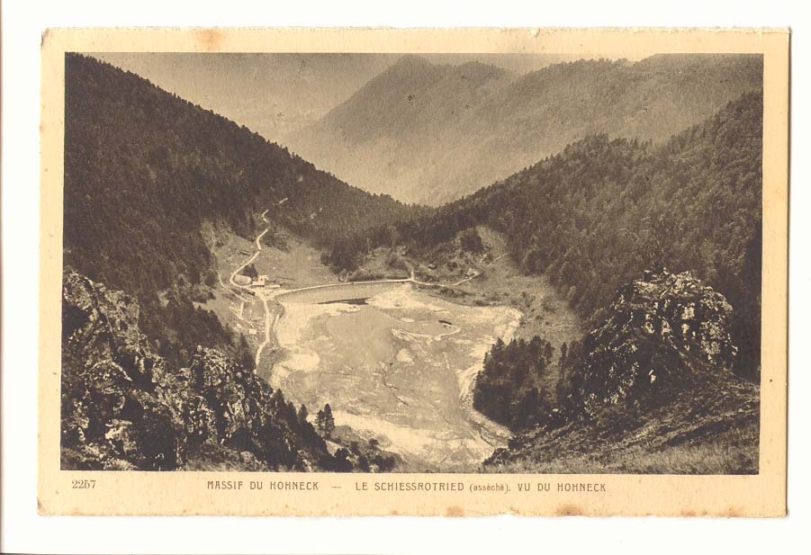 Massif du Hohneck CPA Le Schiessrotried Vu du Hoheneck