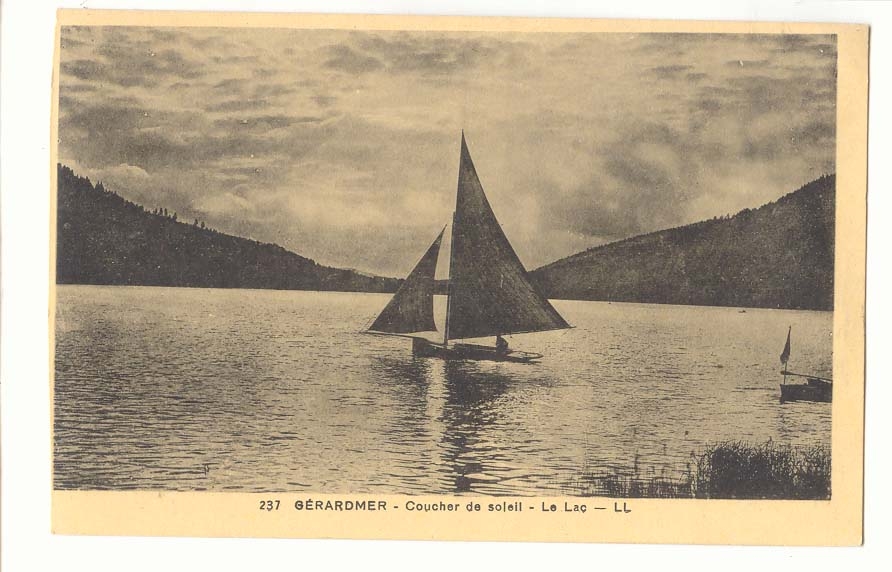 Gerardmer CPA Coucher de soleil le lac (bateau)