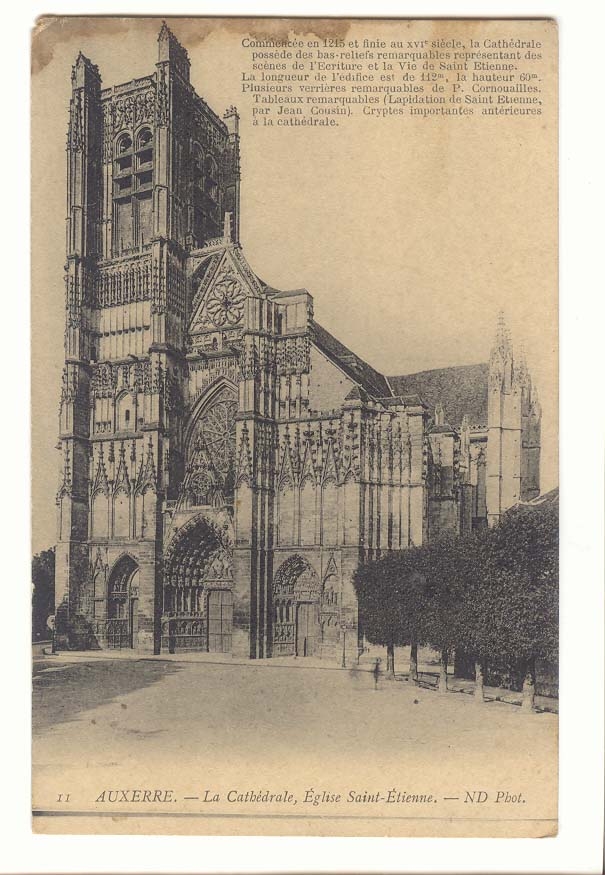 Auxerre CPA La cathedrale eglise Saint Etienne