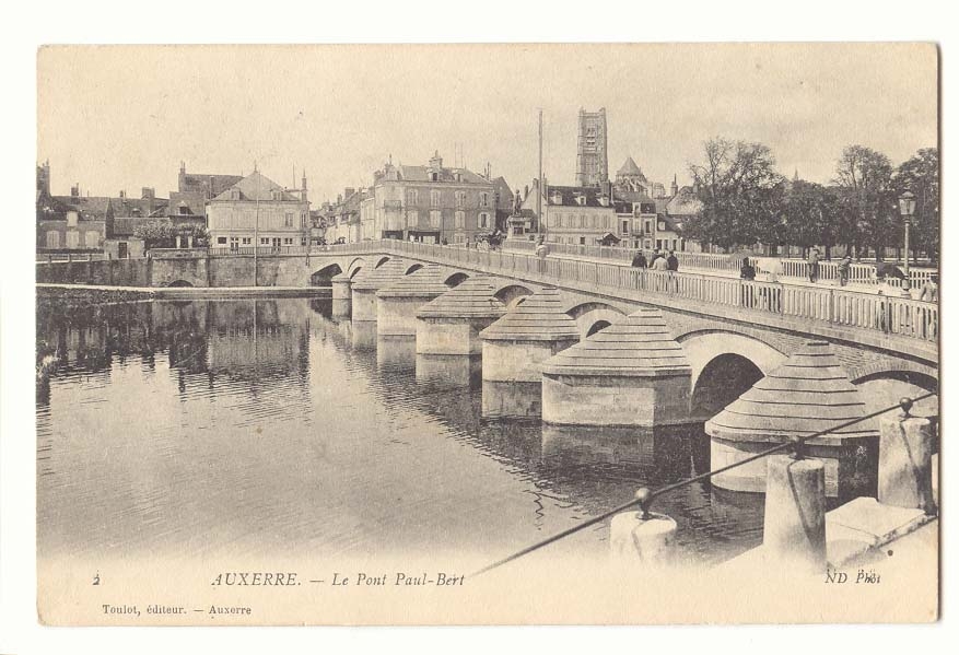 Auxerre CPA Le pont Paul Bert