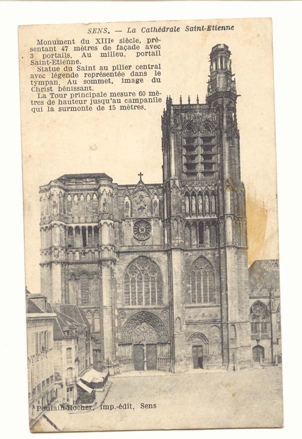 Sens CPA La cathedrale Saint Etienne