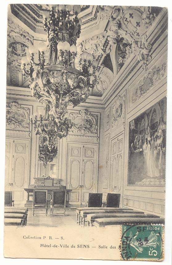 Hotel de ville de Sens CPA Salle des fetes