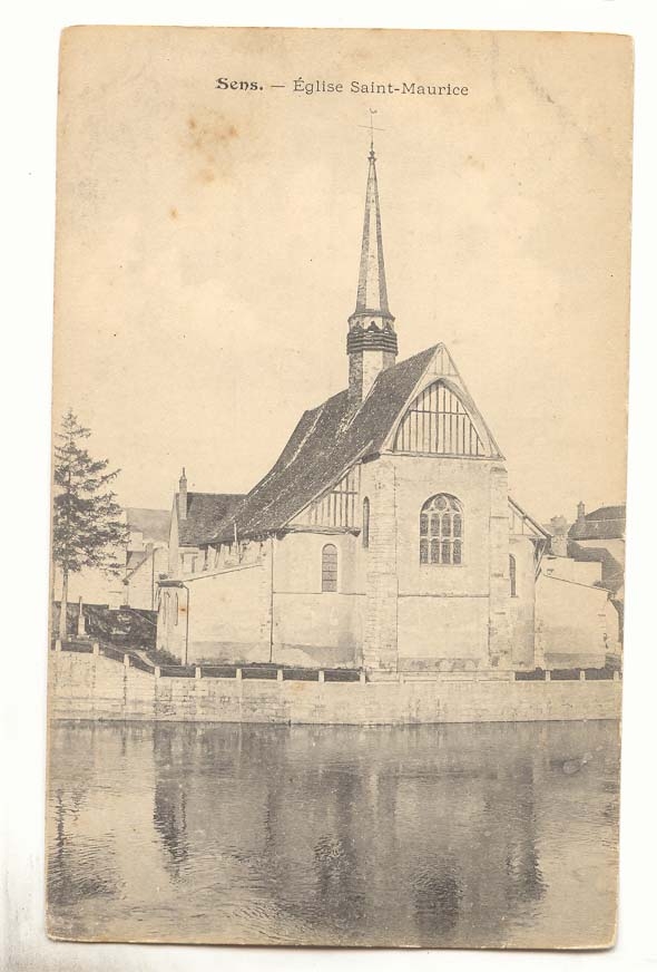 Sens CPA Eglise Saint Maurice