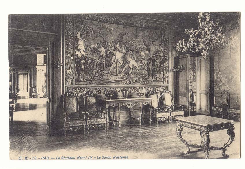 Pau CPA Le chateau Henri IV Le salon d'attente