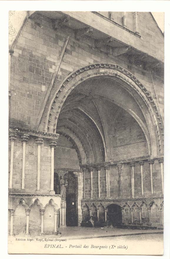 Epinal CPA Portail des Bourgeois (10eme)