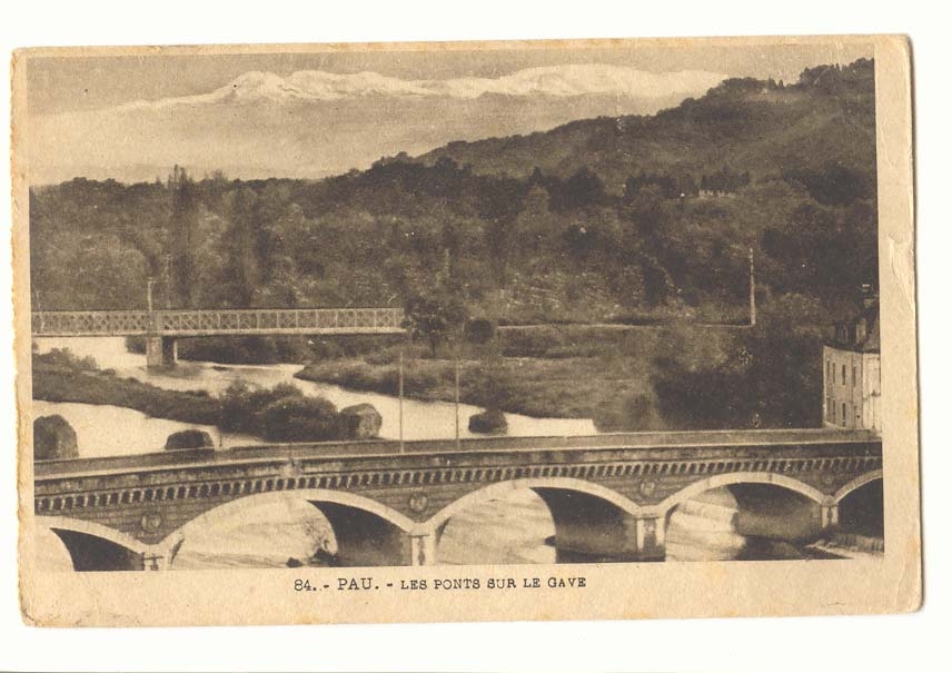 Pau CPA Les ponts sur le Gave
