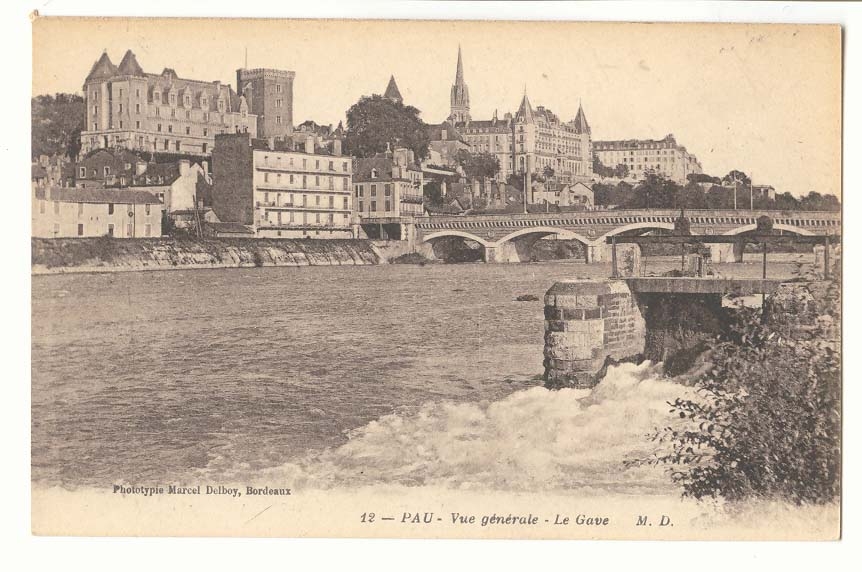 Pau CPA vue generale Le Gave