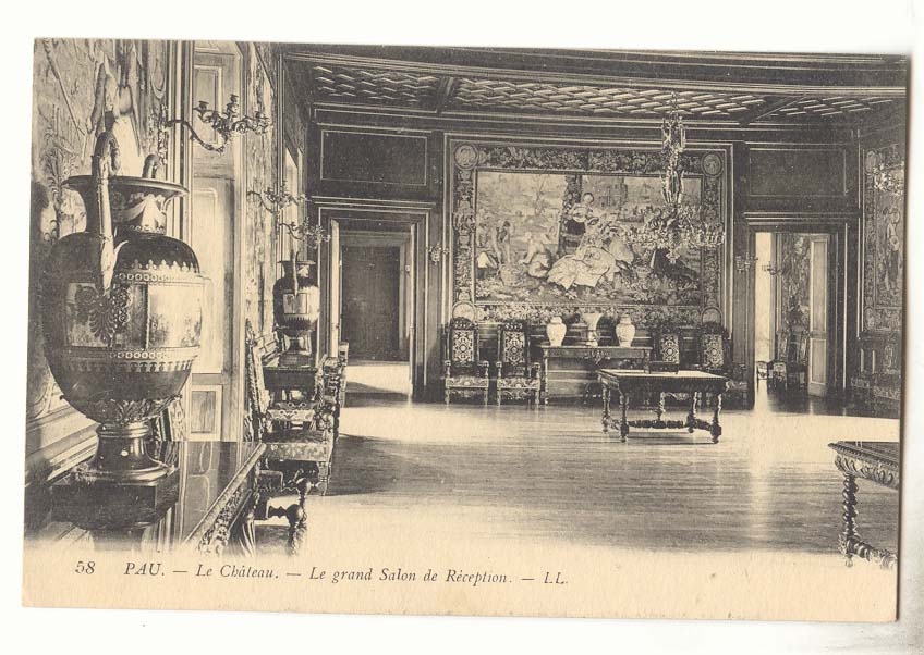 Pau CPA le chateau Le grand salon de reception