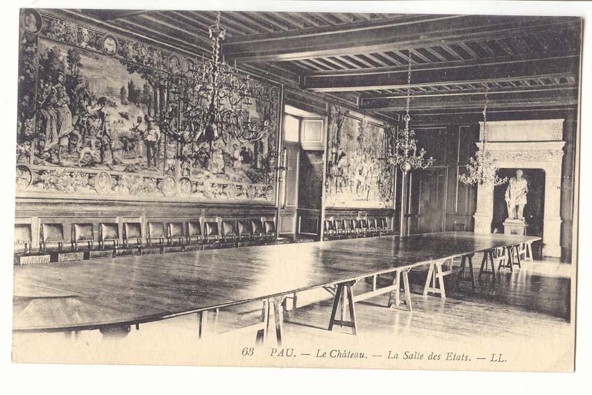 Pau CPA Le chateau La salle des etats