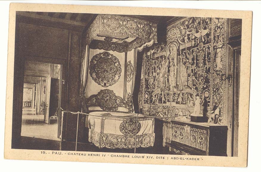 Pau CPA chateau Henri IV chambre Louis XIV dite Abd el Kader