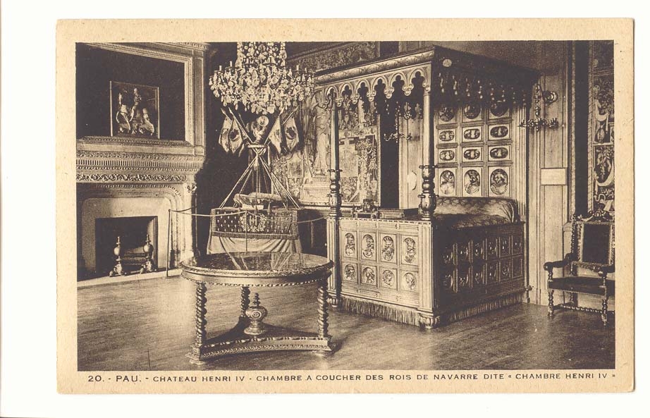 Pau CPA chateau Henri IV chambre a coucher des rois de Navarre Chambre Henri IV
