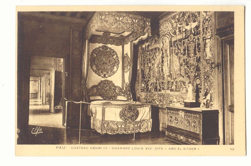 Pau CPA Chateau Henri IV chambre Louis XIV dite Abd el Kader