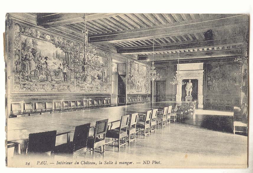 Pau CPA Interieur du chateau La salle a manger