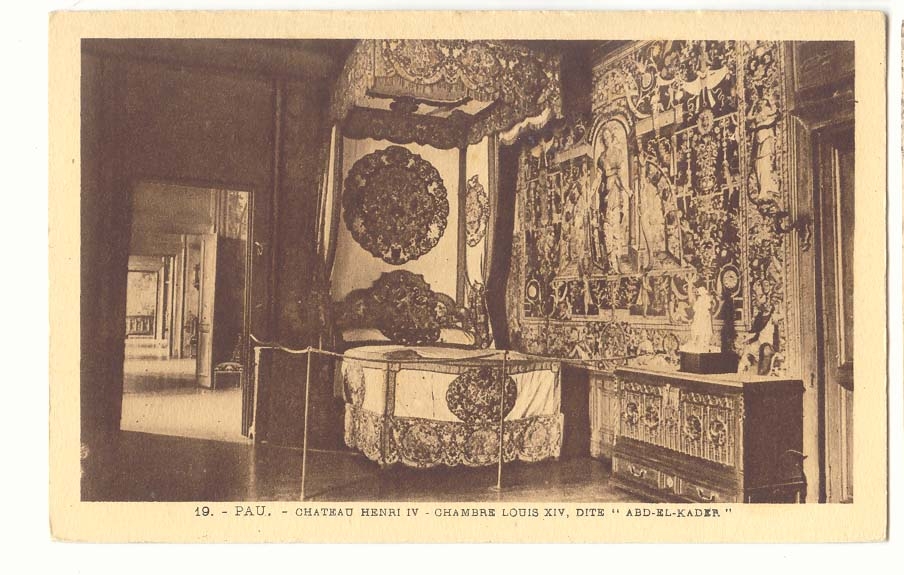 Pau CPA Chateau d'Henri IV Chambre Louis XIV Dite Abd el Kader