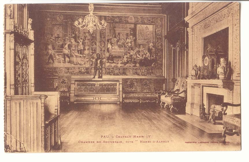 Pau CPA Chateau Henri IV Chambre du souverain dite Henri d'Albret