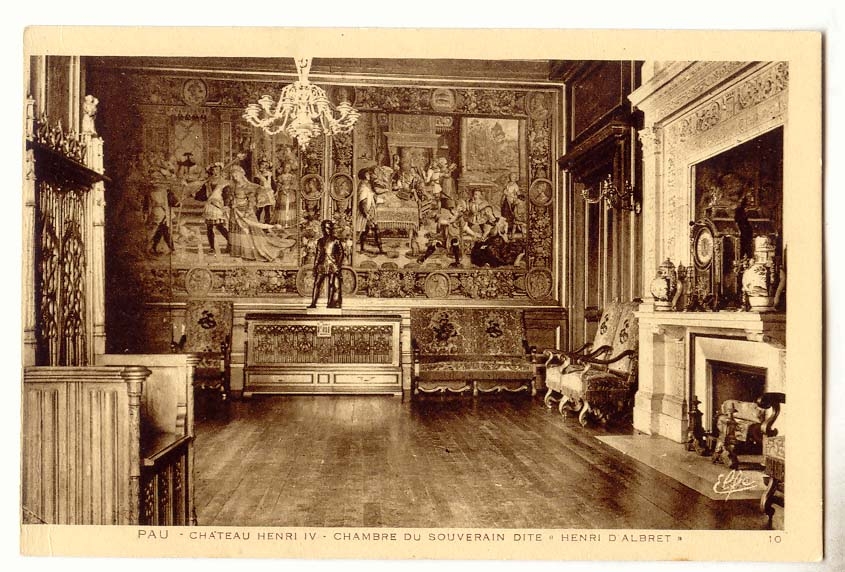 Pau CPA Chateau Henri IV Chambre du souverain dite Henri d'Albret