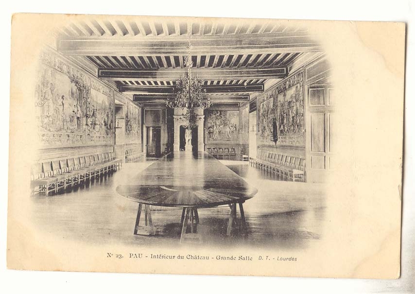 Pau CPA interieur du chateau Grande salle