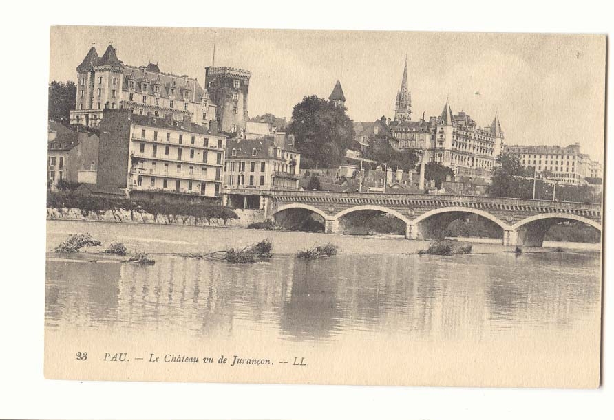 Pau CPA Le chateau vu de Jurancon