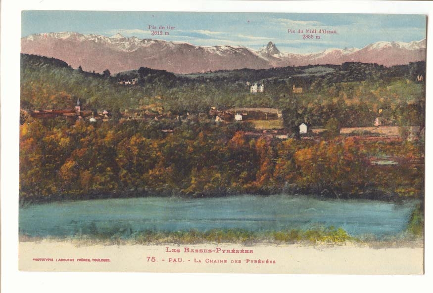 Pau CPA La chaine des Pyrenees
