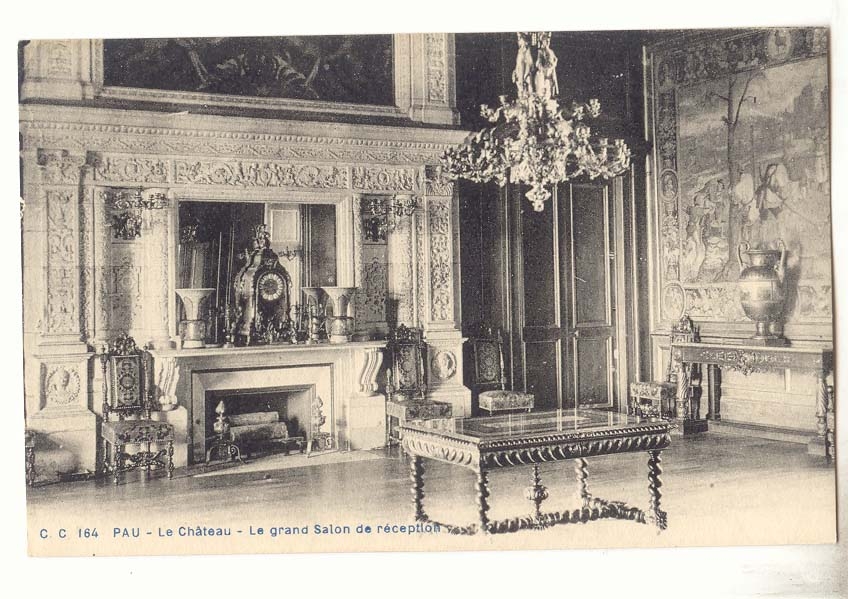 Pau CPA Le chateau Le grand salon de reception