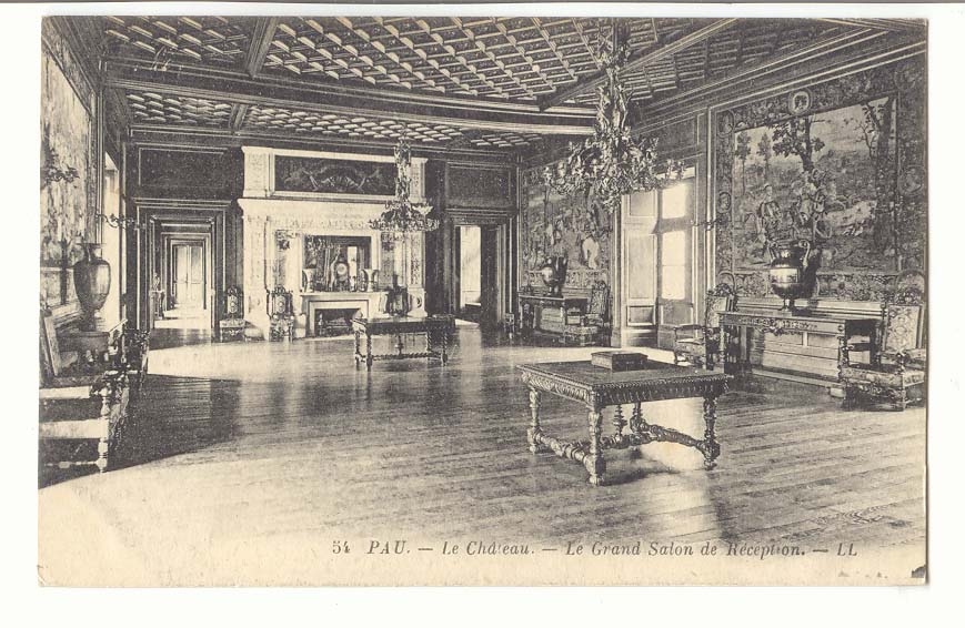 Pau CPA Le chateau Le grand salon de reception