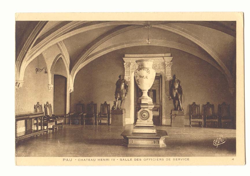 Pau CPA Chateau Herni IV Salle des officiers de service