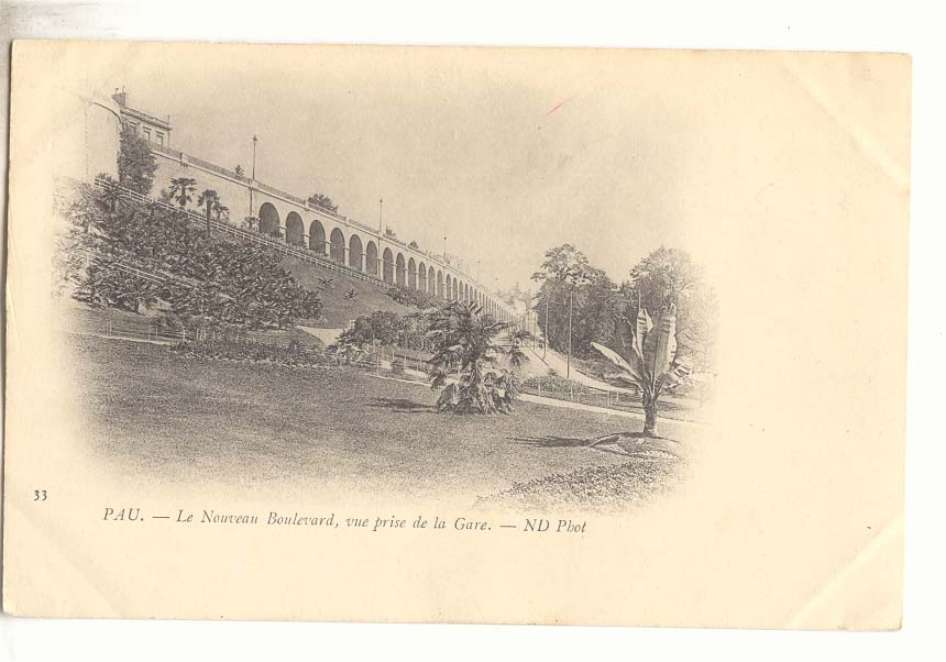 Pau CPA Le nouveau boulevard vue prise de la Gare