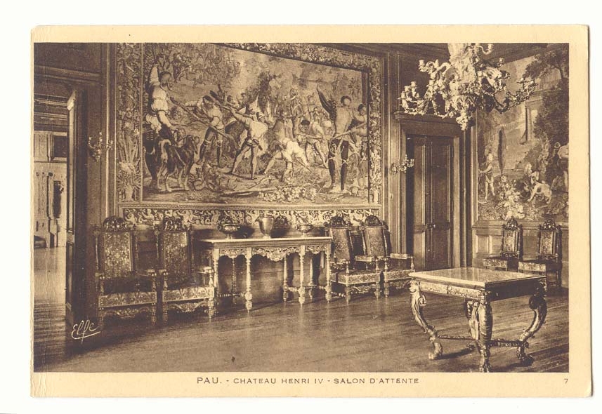 Pau CPA chateau Henri IV Salon d'attente