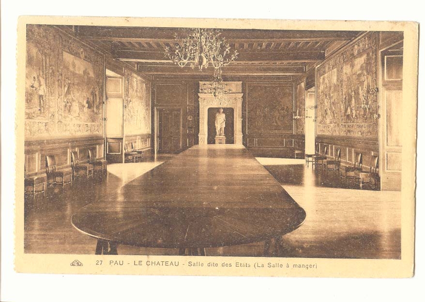 Pau CPA Le chateau SAlle des Etats (salle a manger)