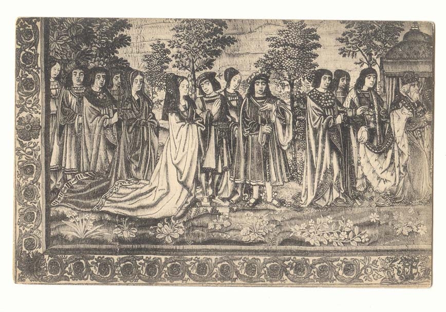 Pau CPA le chateau Theodore le Grand rapportant la etet de St Jean Baptiste a Constantinople