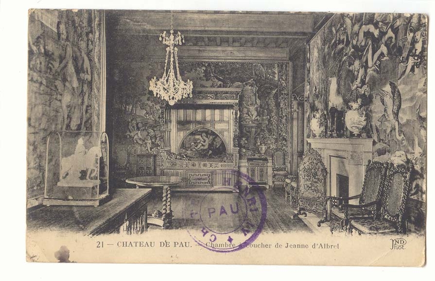 Pau CPA Le chateau Chambre a coucher de Jeanne d'Albret