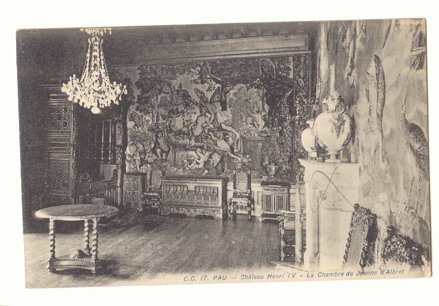 Pau CPA Chateau Henri IV La chambre de Jeanne d'Albret