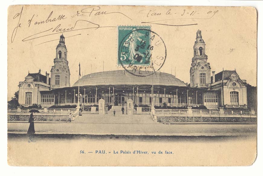 Pau CPA Le palais d'hiver vu de face