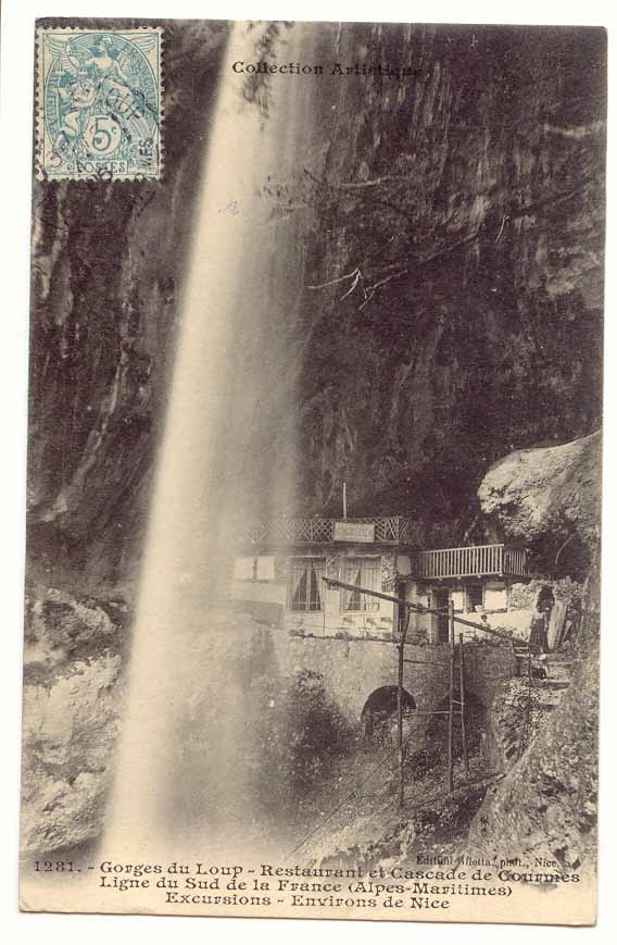 Gorges du loup CPA Restaurant et cascade de Courmes Ligne du sud de la France (Alpes MAritimes) Excursions Environs de