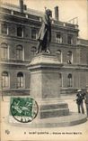 CPA Saint Quentin Statue de Henri Martin 
