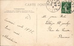 CPA Soissons Pensionnat de la Croix la Grotte