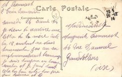 CPA Guerre de 1914 Soissons le Pont sur l'Aisne a Villeneuve detruit le 31 Aout