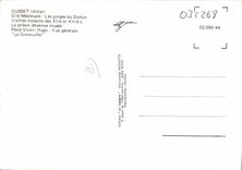 CPA Cusset Allier Cite Medievale Les gorges du Sichon Vieilles maisons La prison devenue musee Place