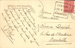 CPA Greoux les Bains Basses Alpes Etablissement Thermal