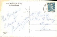 CPA Annot La Croix Romane 
