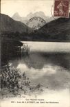 CPA Les Basses Alpes Lac du Lauzet au fond les Seolanes 