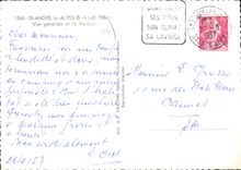 CPA St Andre les Alpes B A Vue generale et le Verdon