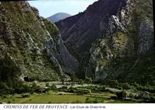 CPA Chemins de Fer de Provence Les Clues de Chabrieres 