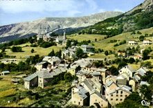 CPA Haute Provence Villars Colmars vue generale aerienne 