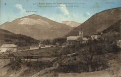 CPA Notre Dame du Laus Hautes Alpes vue generale prise du Rocher 