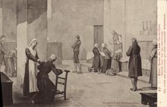 CPA Notre Dame du Laus Hautes Alpes Benoite lisait dans les consciences elle arrete une pecheresse q