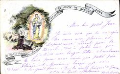CPA Souvenir de Notre Dame du Laus Je suis la Mere de Jesus 1664 