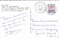 CPA Les Alpes Vallee du Valgaudemar la Chapelle en Valgaudemar les Aupillous le col du Sellar et le 